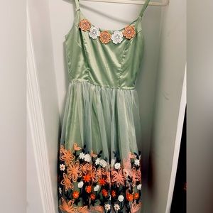 Vintage spring bridesmaid dress 1950s